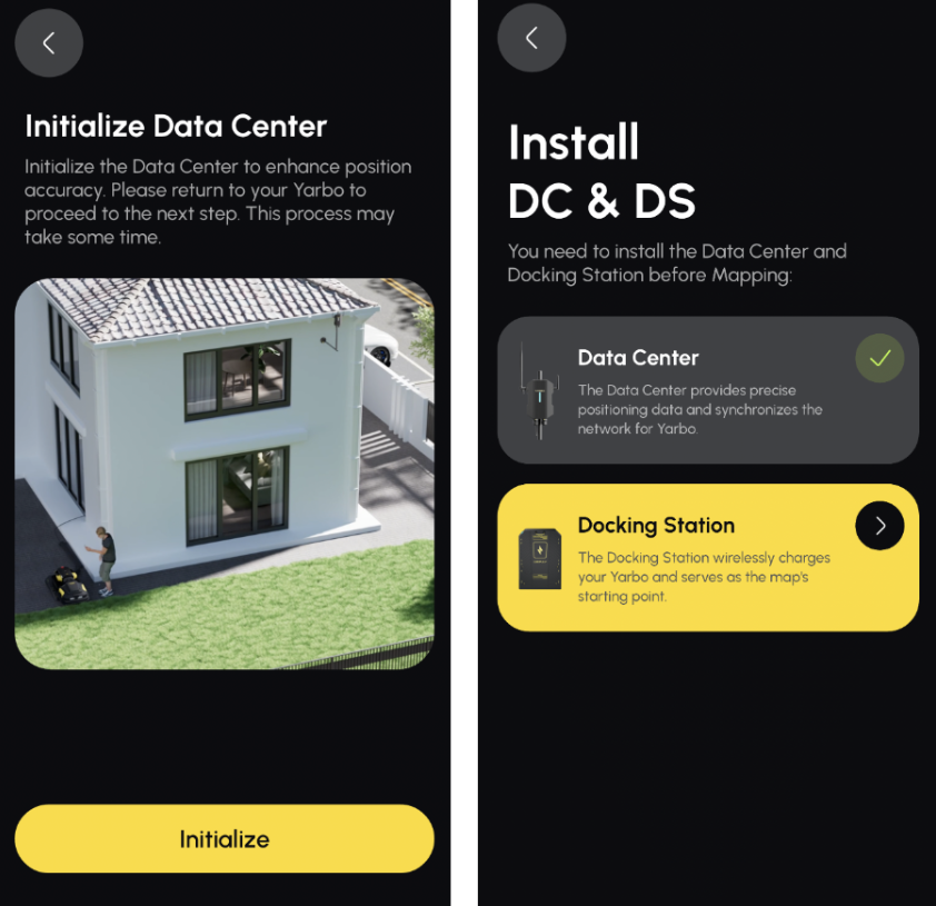 data center installation finilization page